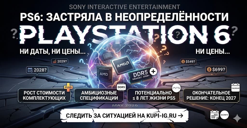 PlayStation 6 застряла в неопределённости: Sony не может решить, когда выпускать консоль и по какой цене