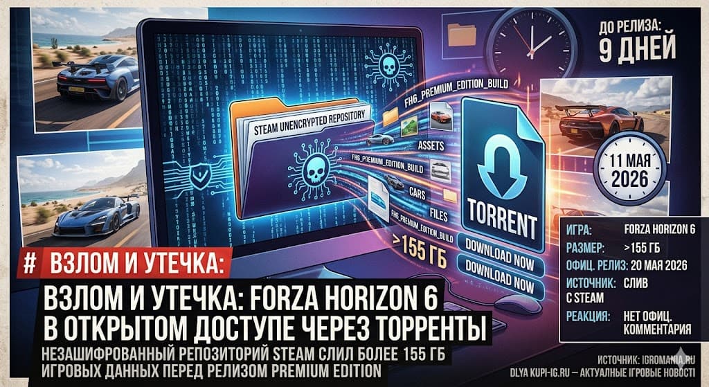 Forza Horizon 6 Premium Edition утекла в сеть за 9 дней до релиза: что известно
