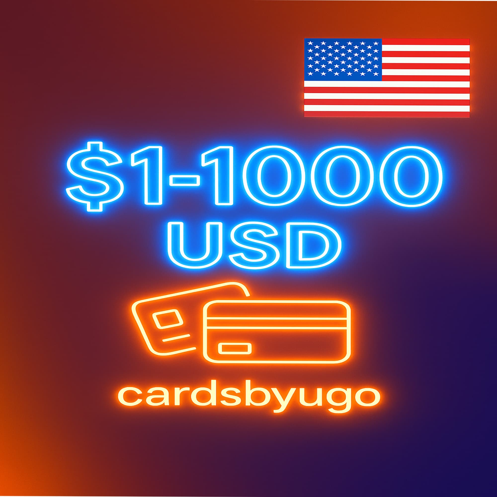 ✅$1-1000 USA/EU Card Works Everywhere 🌍 - Screenshot 1