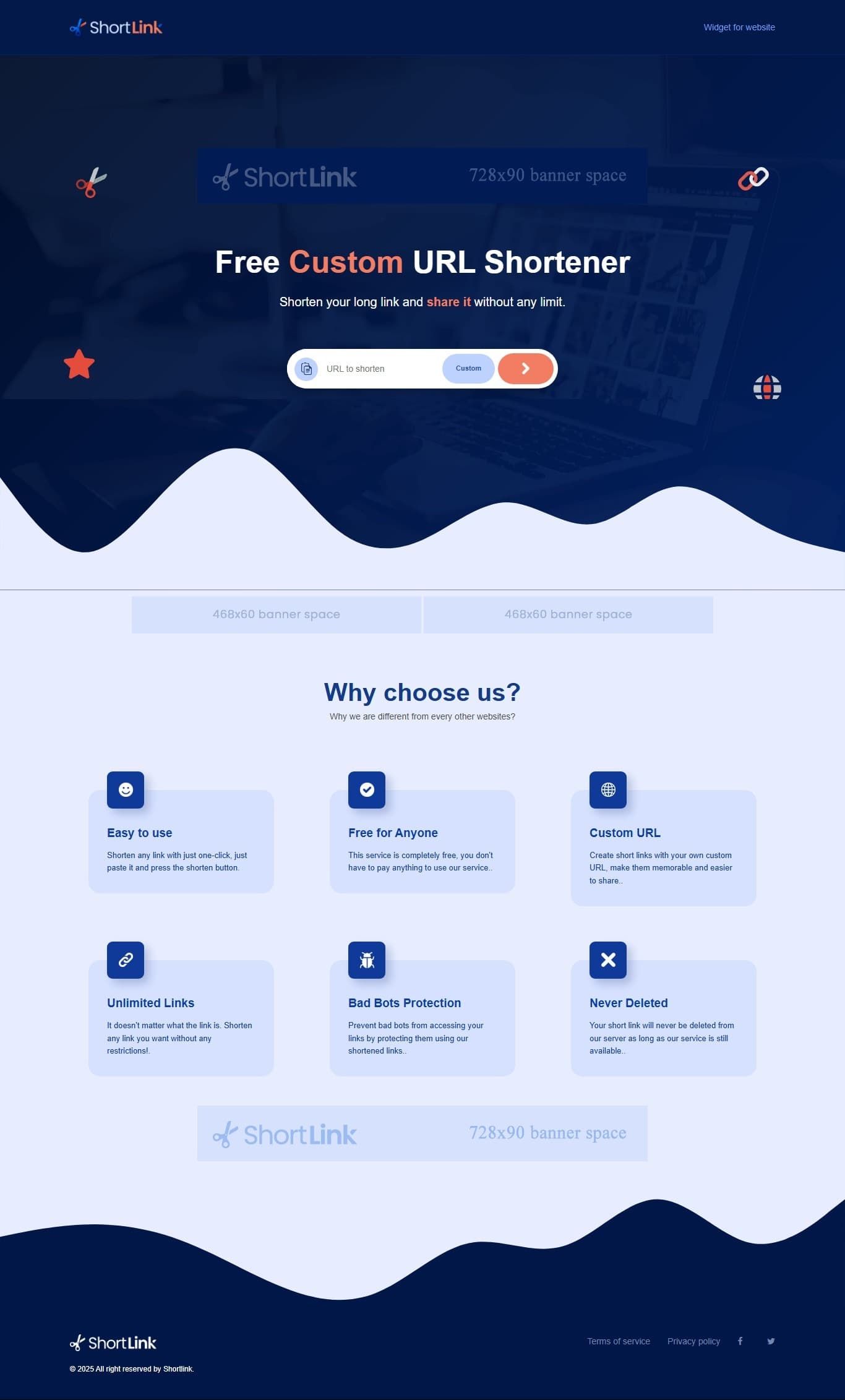 Сервис коротких ссылок - Screenshot 1