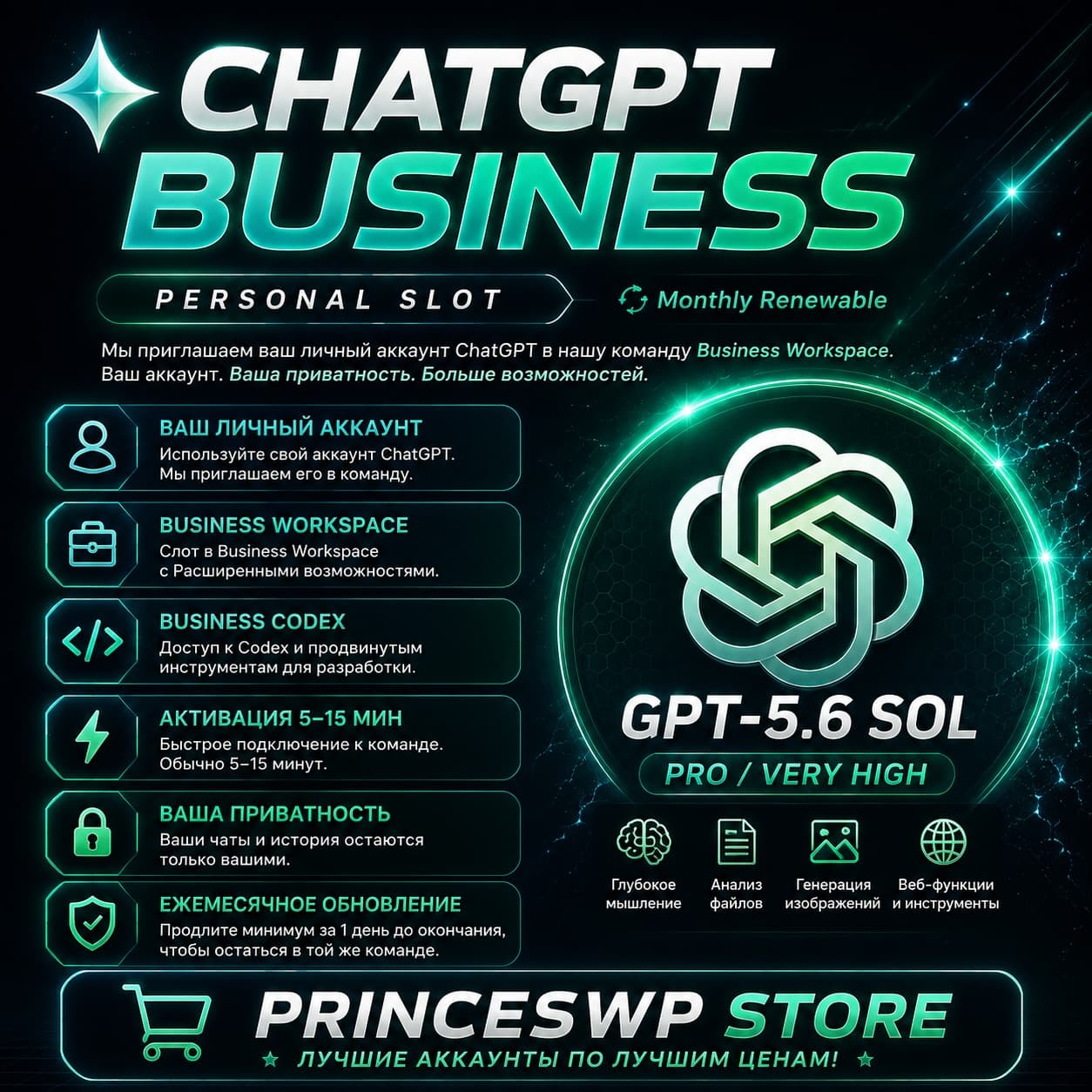 🚀 ChatGPT Business Workspace Slot | Email Invitation | Monthly Renewable | ⚡ 1 MIN - Screenshot 1