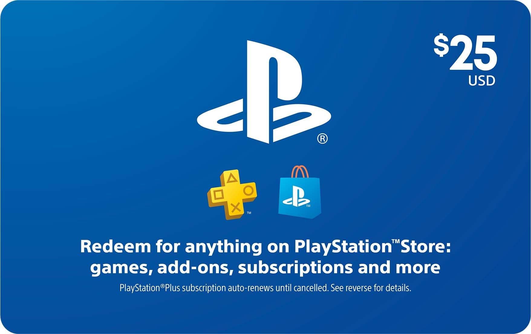 PlayStation Card (PSN) 25$ USA INSTANT KEY SENDING - Screenshot 1