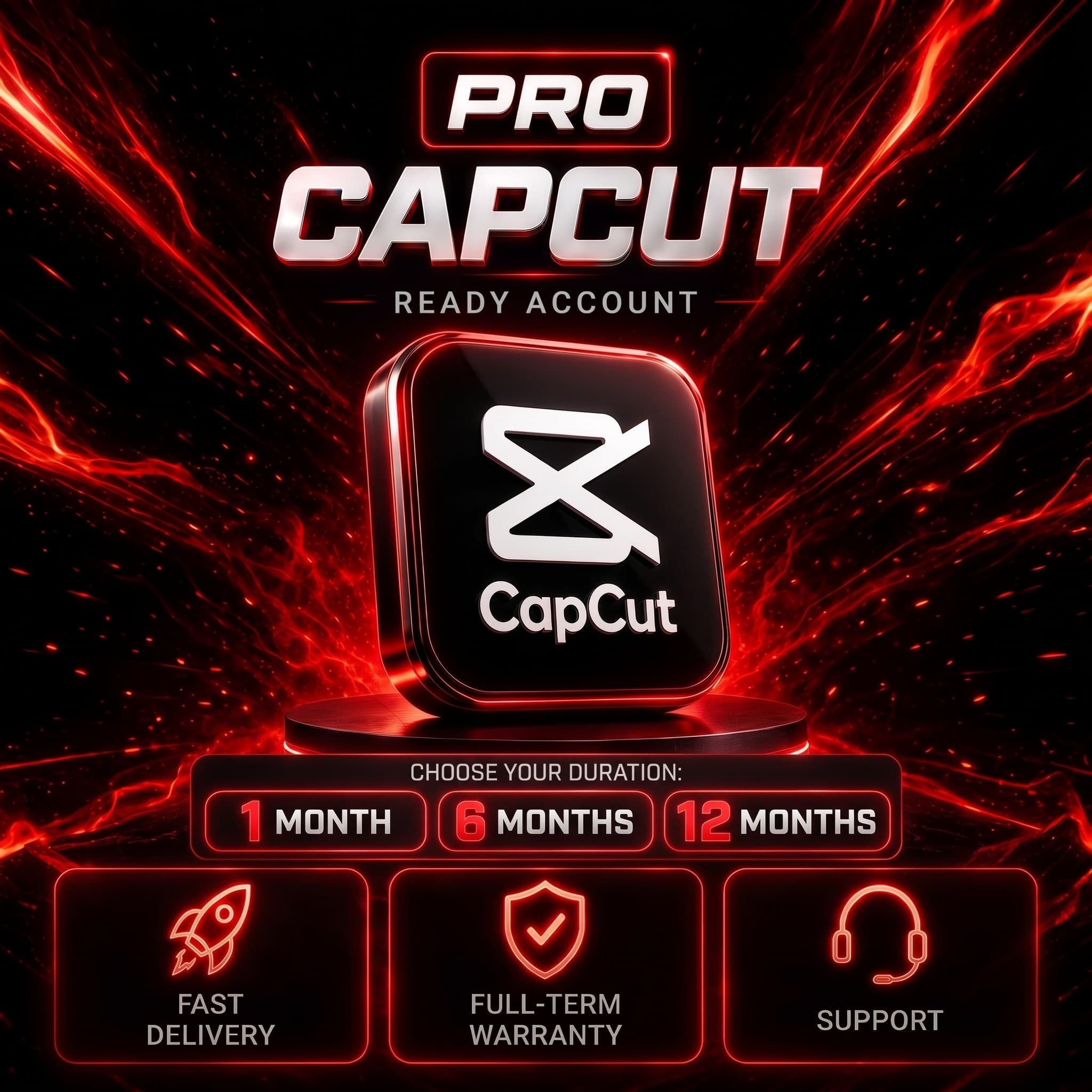 CapCut Pro | 1/6/12M | Частный аккаунт | Мгновенный  | Гарантия - Screenshot 1