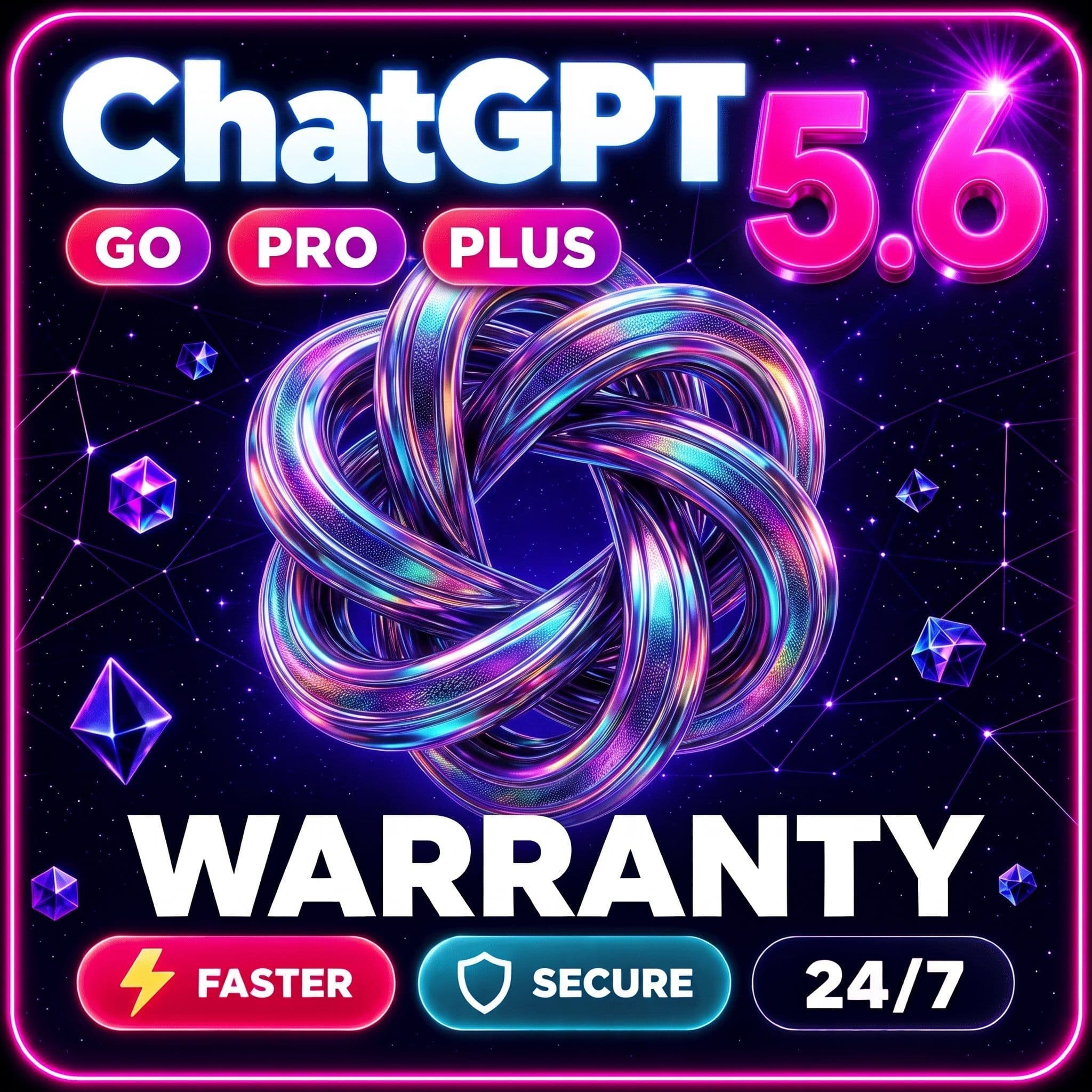 [24/7] Chat GPT 5.6 + PLUS 1M | PRO | GO | SORA | NO LOGIN  | WARRANTY - Screenshot 1