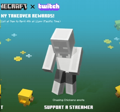 Minecraft**Ключ/код эмоции «Преследование кур»** JAVA и BEDROCK 24/7** - Screenshot 1