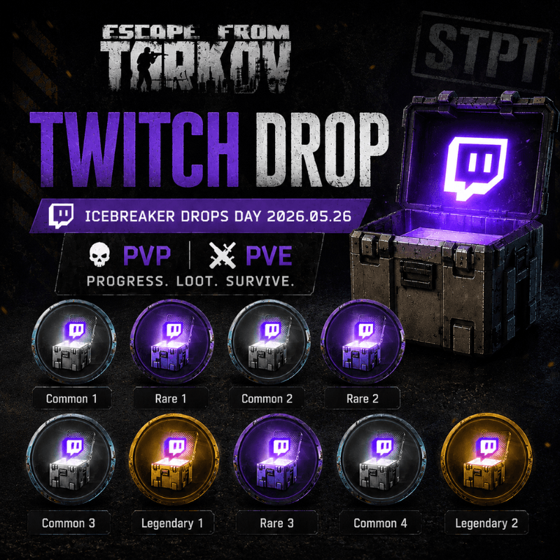Escape from Tarko 100/100 Icebreaker Drops day+ Streamer Challenge 2 Twitch Drops - Screenshot 1