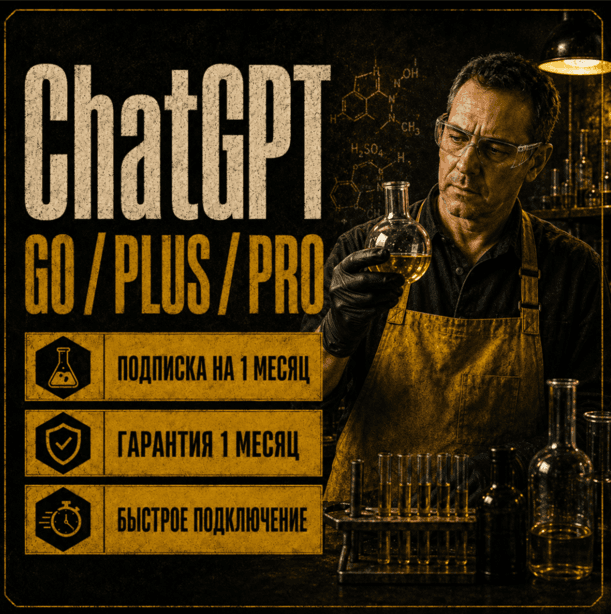 ChatGPT 5.6 PLUS 1М | GO | PLUS | PRO 5X 20X - Screenshot 1