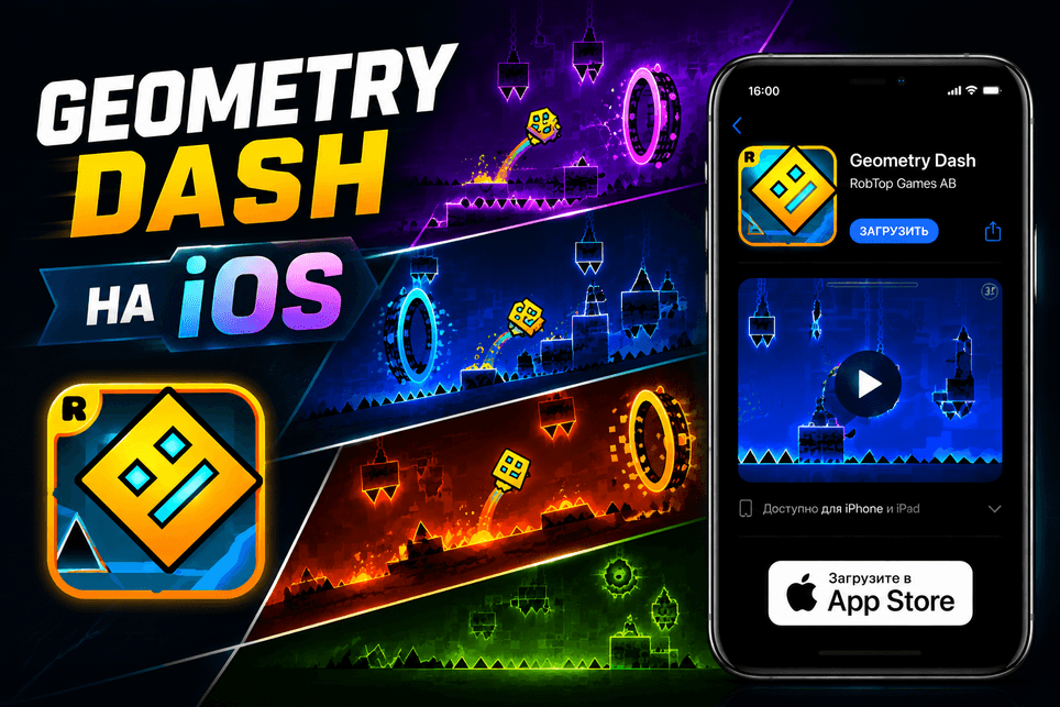 ⚡Geometry Dash + SubZero + Meltdown iPhone ios AppStore - Screenshot 1