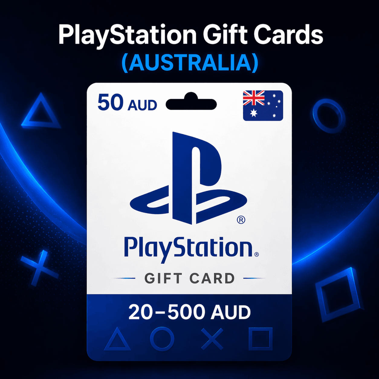 PlayStation Gift Cards Австралия (AU) 20–500 AUD | Коды пополнения PSN - Screenshot 1