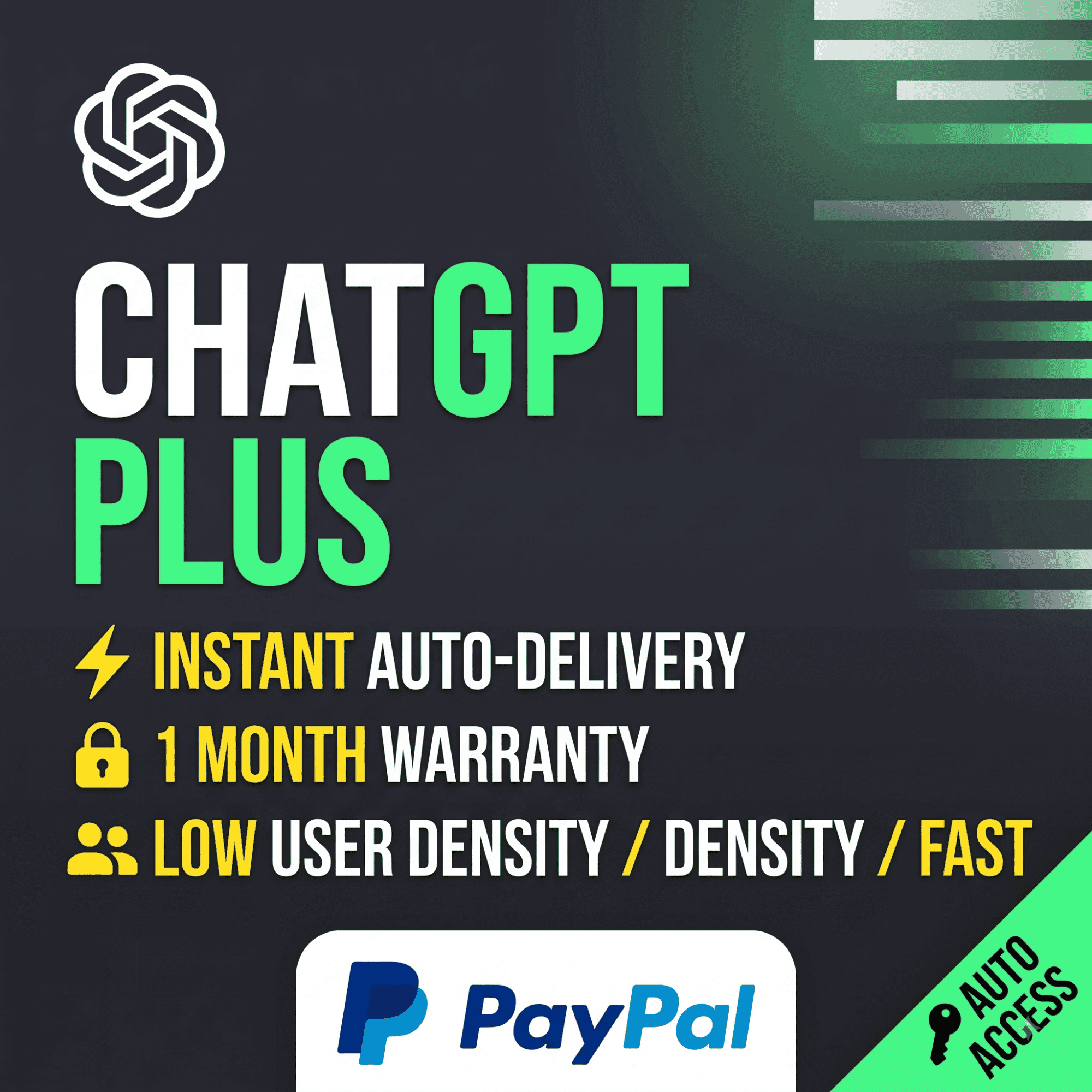 ChatGPT Plus ⚡ Мгновенная автовыдача 🔑 Гарантия 1 Месяц Paypal - Screenshot 1