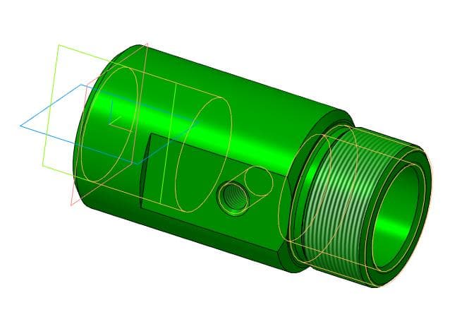 МЧ00.02.00.01 корпус чертеж и 3D-модель детали - Screenshot 1