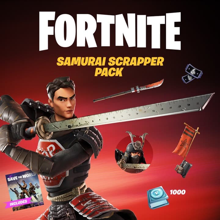 Fortnite - Samurai Scrapper Pack DLC + 1000 V-Bucks - XBOX 🔑 - Screenshot 1