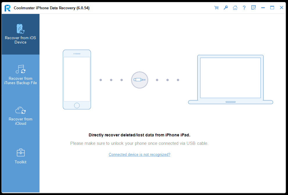 Coolmuster iPhone Data Recovery Аккаунт - Screenshot 1