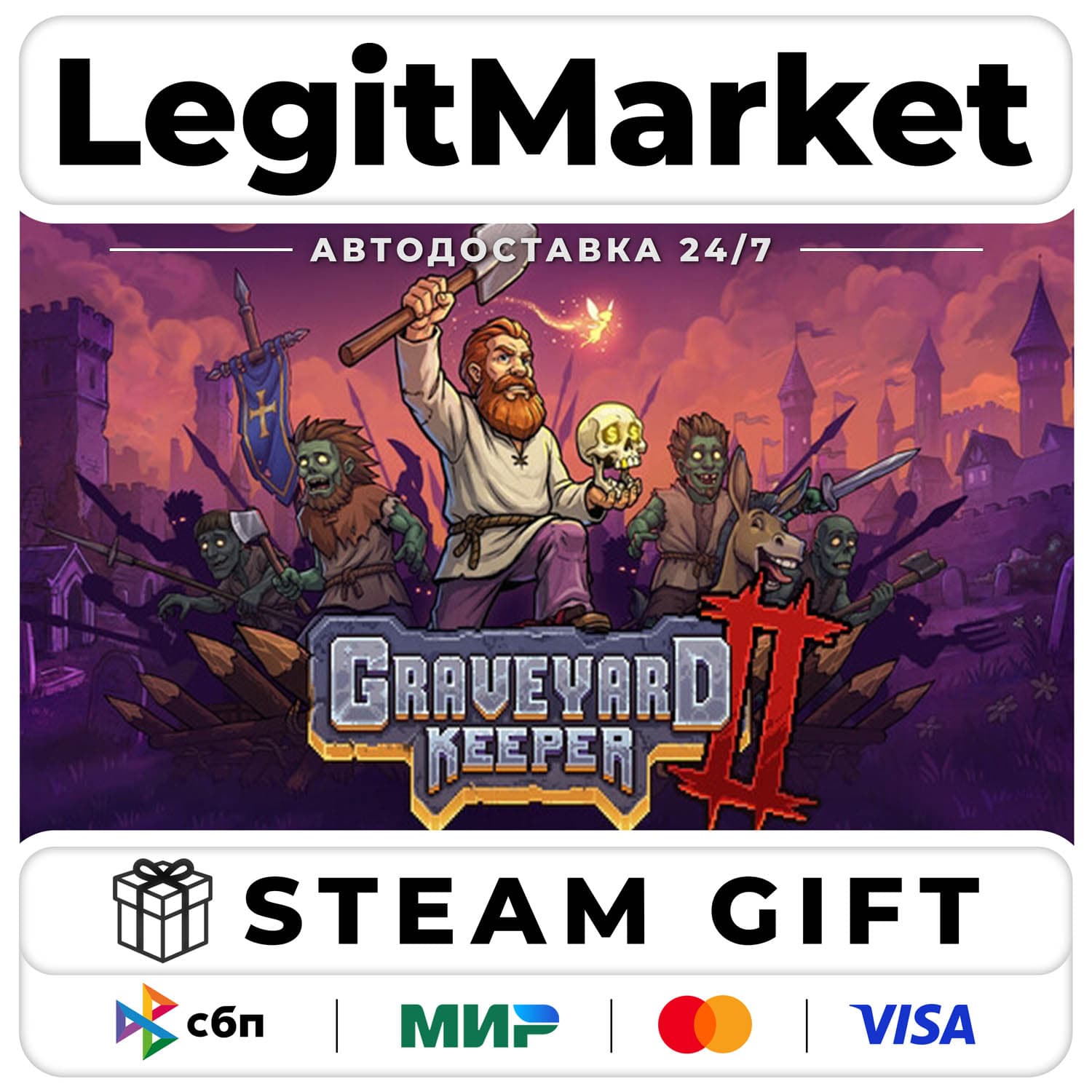Graveyard Keeper 2 / Steam АВТО / РУ + МИР - Screenshot 1