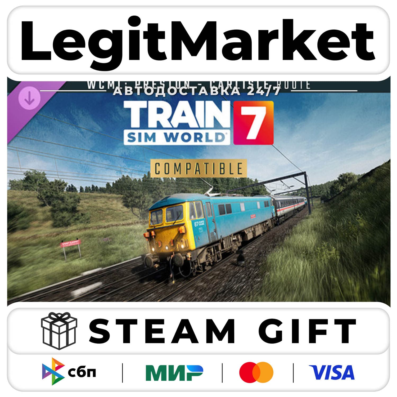 DLC Train Sim World 7: West Coast Main Line: Preston - Carl / Steam AUTO / RU + WORLD - Screenshot 1