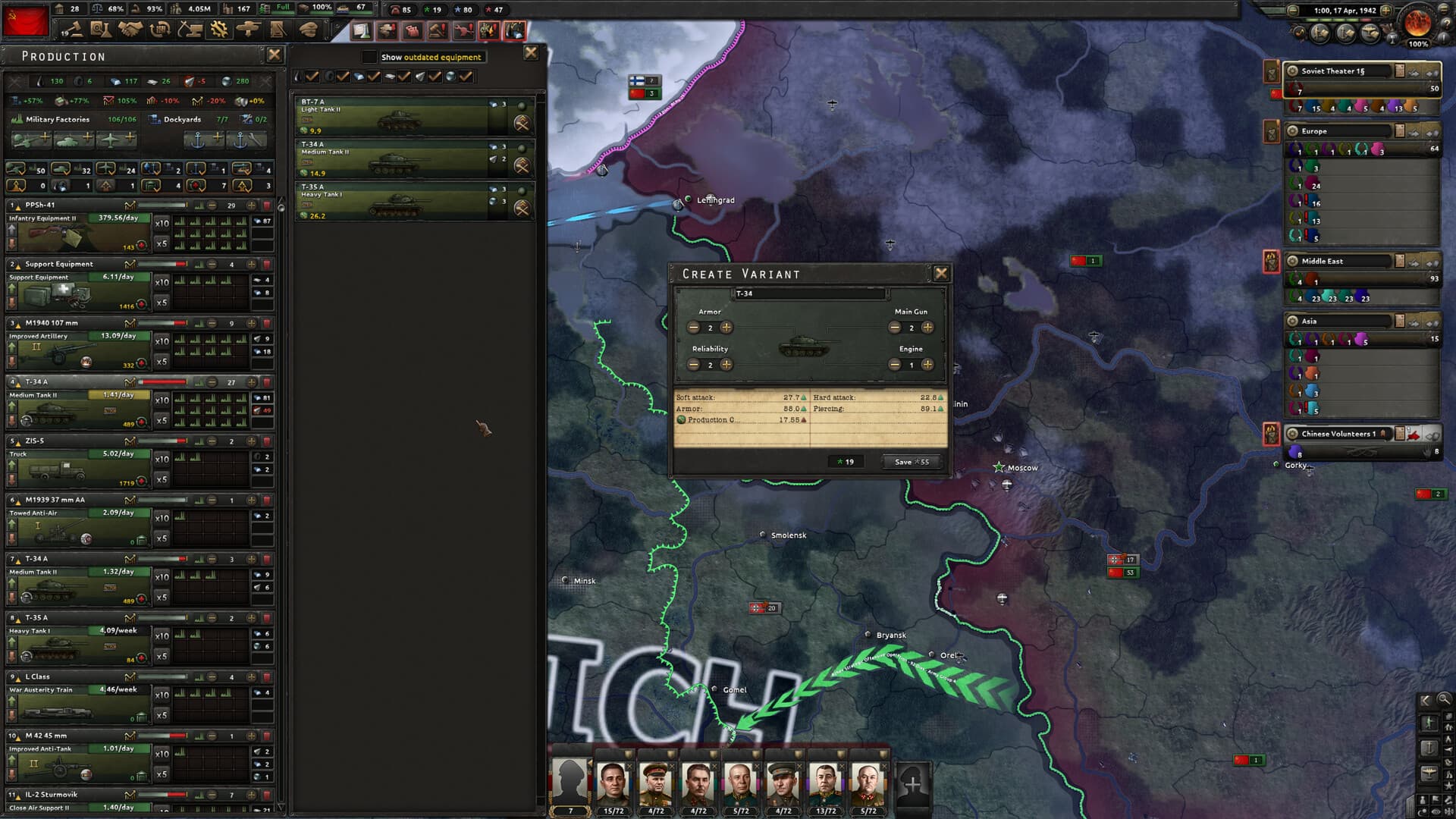 Hearts of Iron IV: General Edition RU*KZ*UA*CIS - Screenshot 1