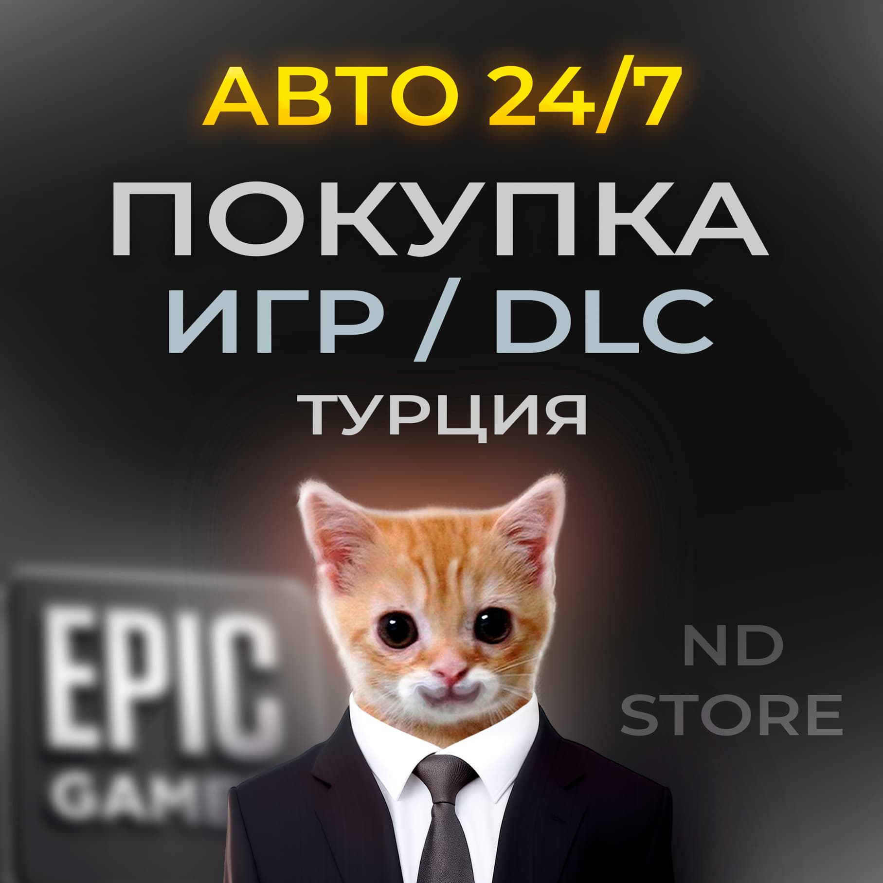 АВТО 24/7 | Покупка ИГР/DLC/FAB В Epic Games | ТУРЦИЯ - Screenshot 1