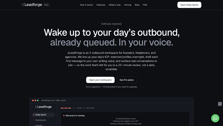 XLeadForge Pro – 1 Year Beta Access - Activation to Your Account - Screenshot 1