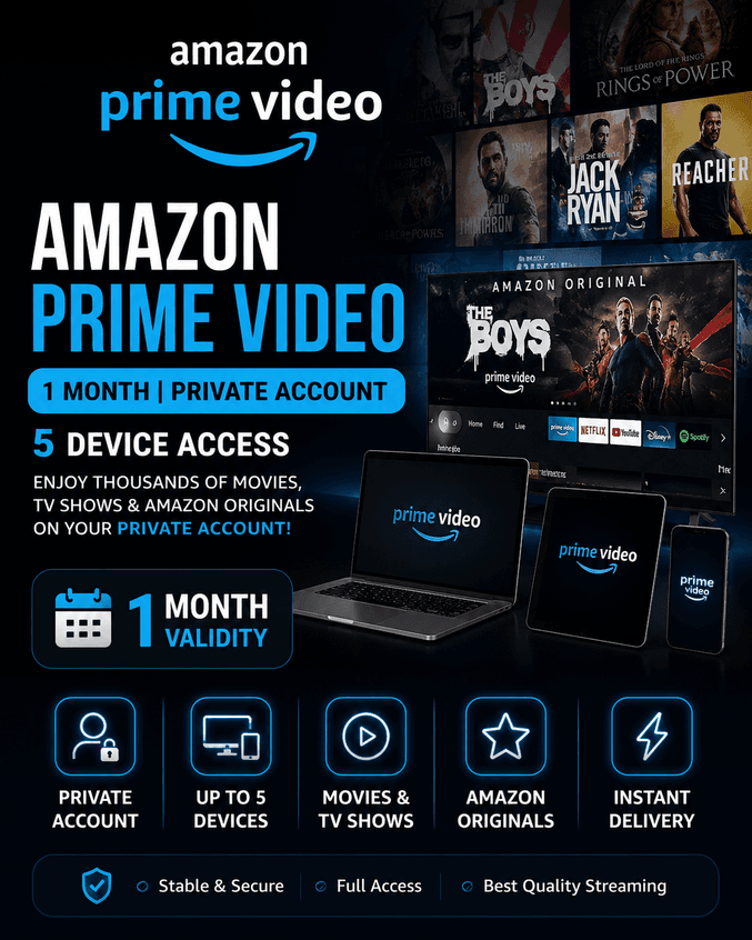 🔥 AMAZON PRIME VIDEO – 1 MONTH 🔥 5 Device Private Account ✅ - Screenshot 1