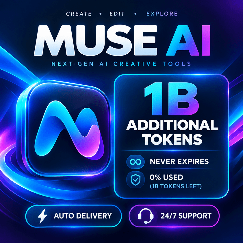 Muse AI 1B Additional Tokens | Private Account | Auto Delivery 24/7 - Screenshot 1