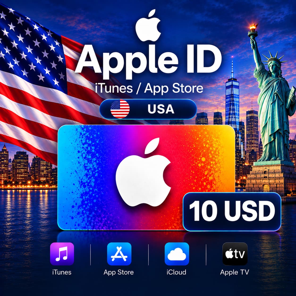 iTunes & App Store Gift Card — 10 USD (USA) - Screenshot 1