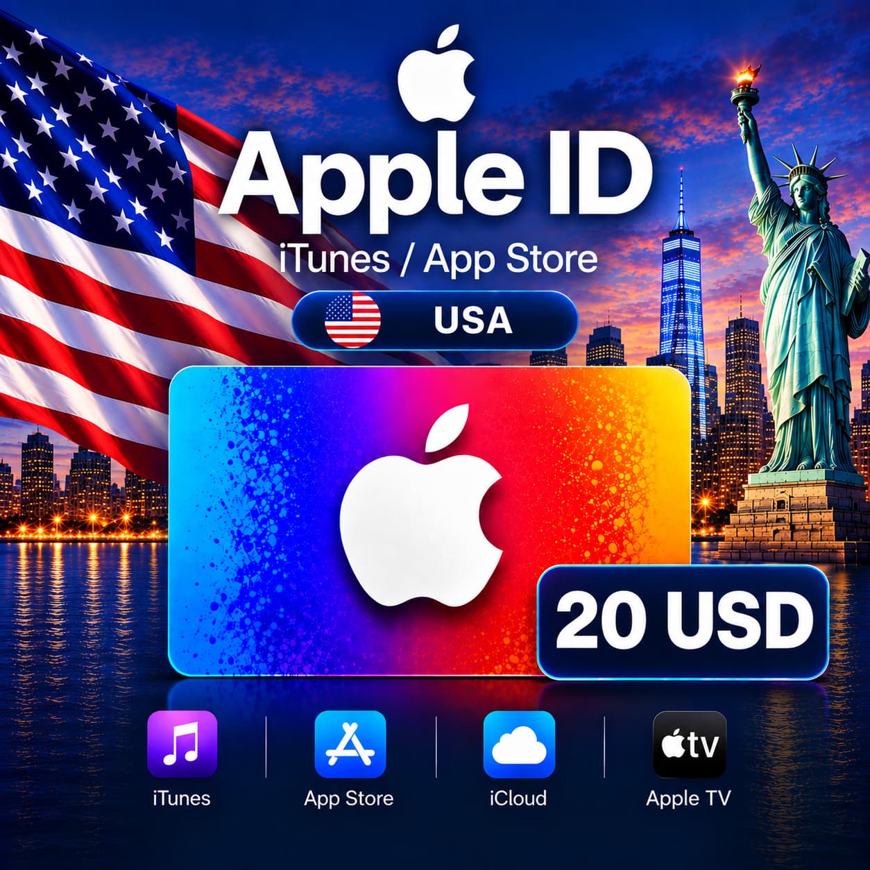iTunes & App Store Gift Card — 20 USD (USA) - Screenshot 1