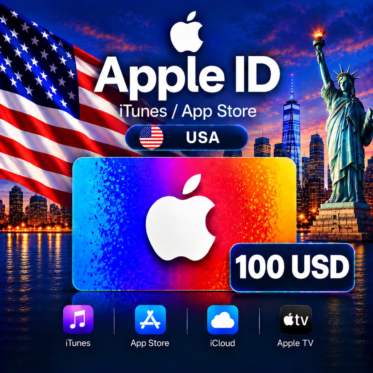 iTunes & App Store Gift Card — 100 USD (USA) - Screenshot 1