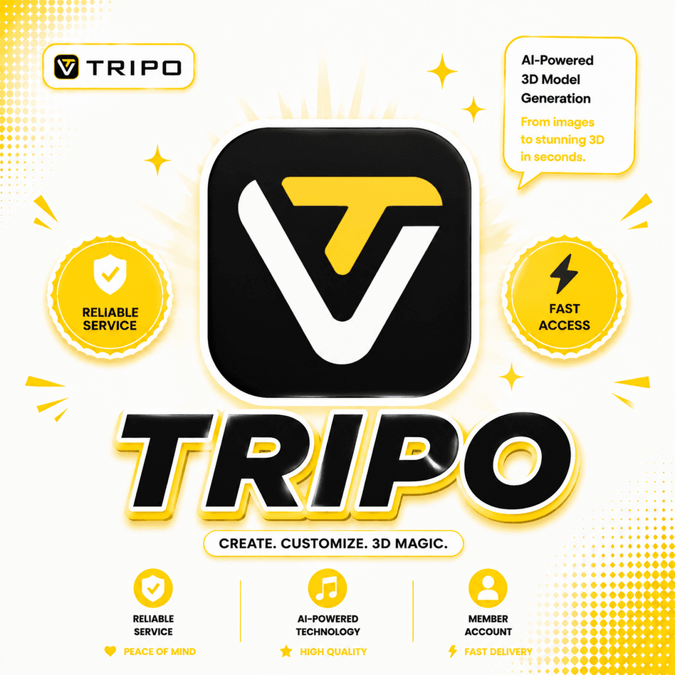 Tripo 3D PRO – подписка на 3000 кредитов на 1 месяц (tri - Screenshot 1