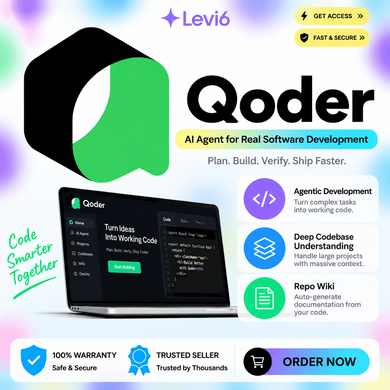 QODER PRO / PRO+ / ULTRA | ПОДПИСКА НА 1 МЕСЯЦ НА ВАШ АККАУНТ - Screenshot 1