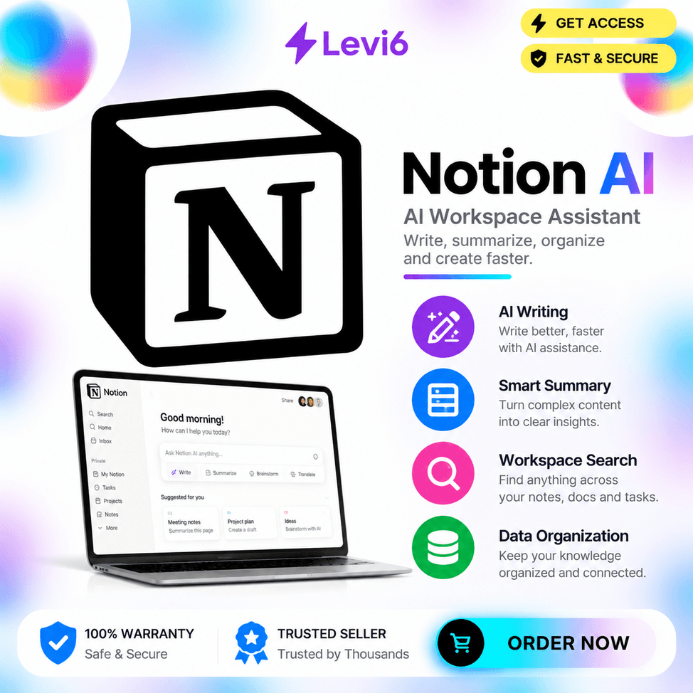 Notion PLUS Plan Подписка на вашу учетную запись 1 год - Screenshot 1