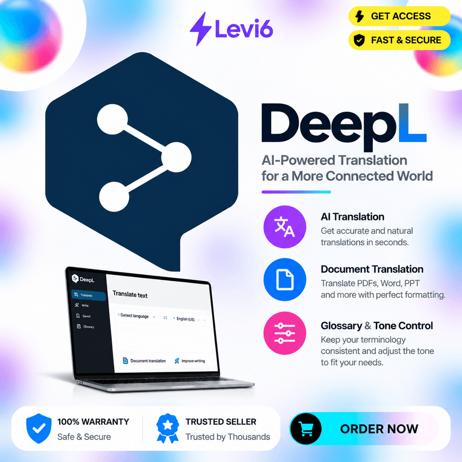 DeepL PRO: Ultimate + Write Pro 1MONTH,Private Account - Screenshot 1