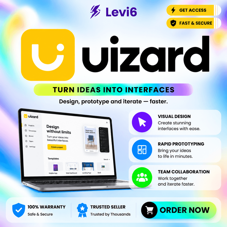 Подписка на Uizard AI Pro 1 месяц - Screenshot 1