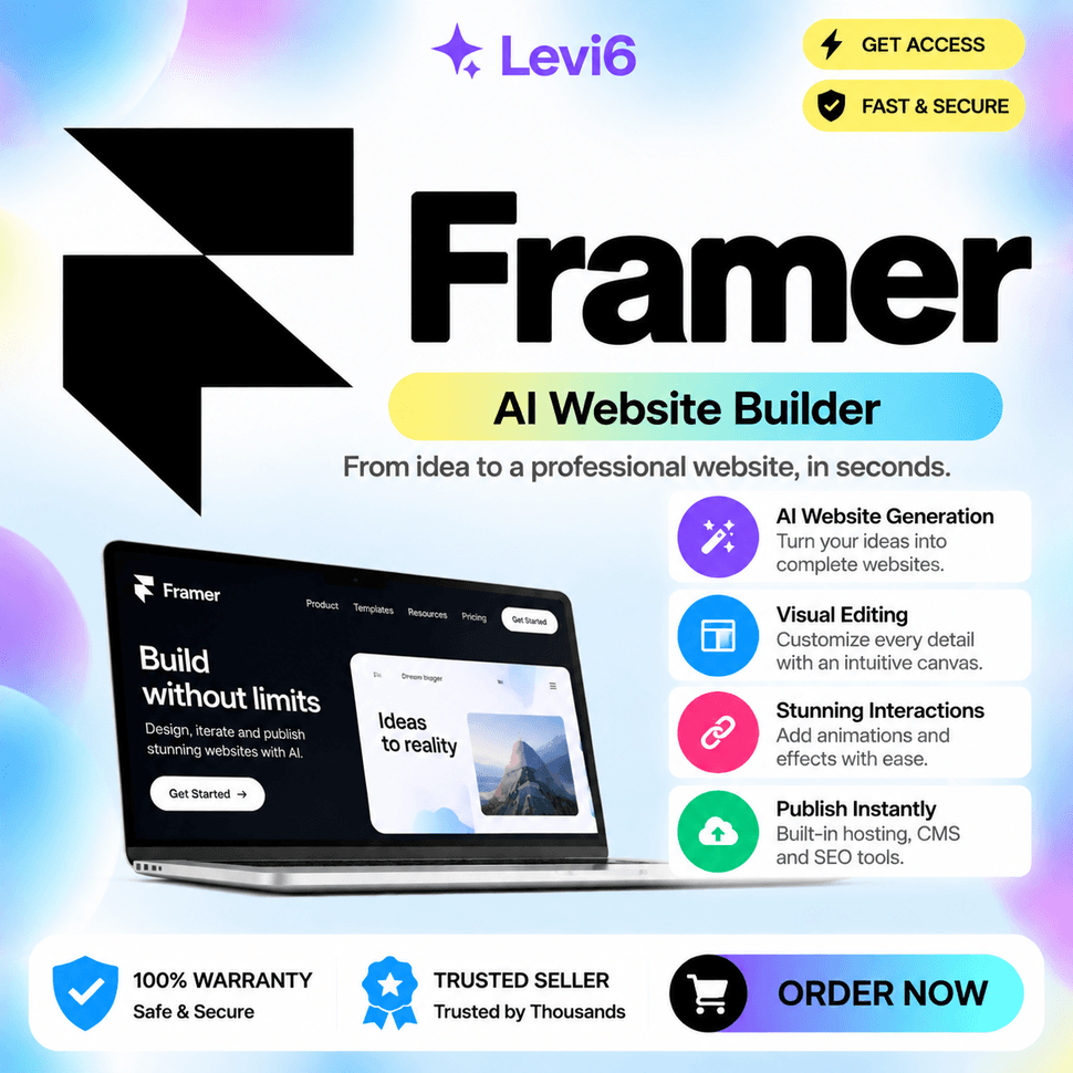 FRAMER AI PRO/BASIC ПОДПИСЫВАЙТЕСЬ НА ВАШ АККАУНТ НА ​ - Screenshot 1