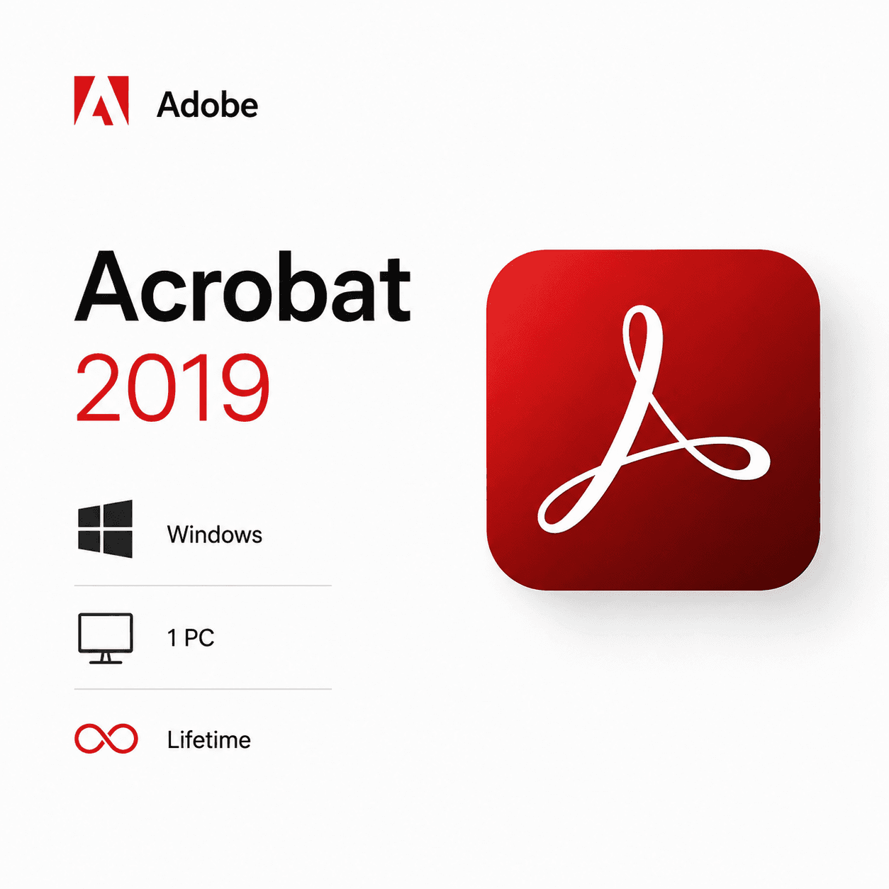 Adobe Acrobat Pro DC 2019 ОС Windows 1 PC 🔄Lifetime🔄 - Screenshot 1