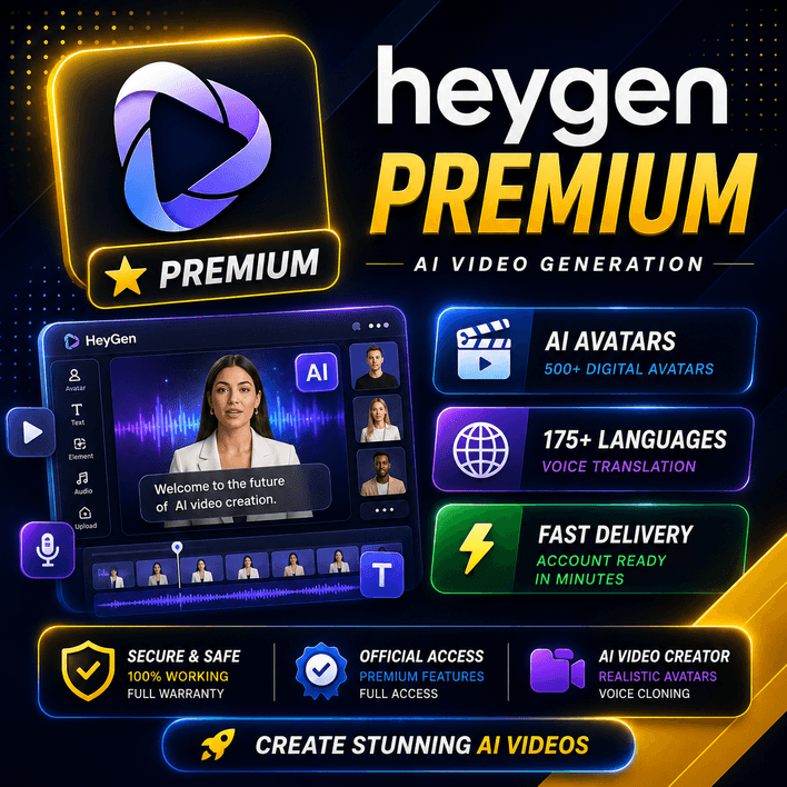 HeyGen — План Creator / Pro | 1 Месяц | Официальное Обновление | Полная Гарантия - Screenshot 1