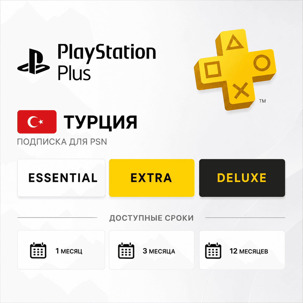 PlayStation Plus Турция 1/3/12 месяца - Screenshot 1