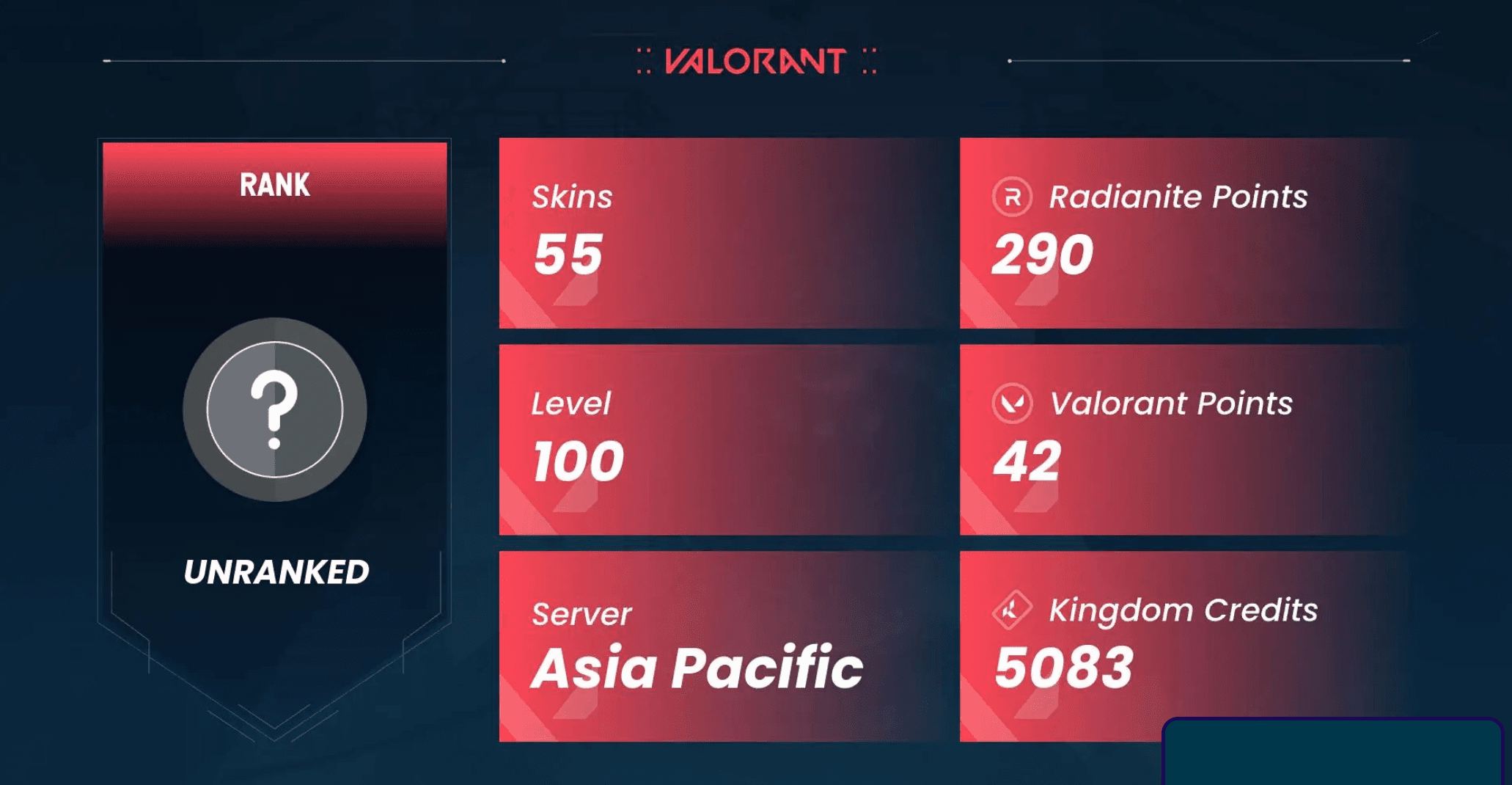 VALORANT | 55 скинов | 100 уровень | Полный доступ - Screenshot 1