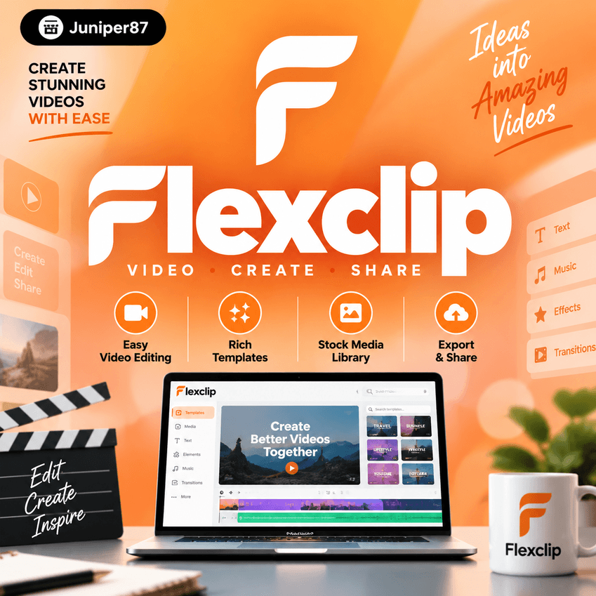 Подписка Flexclip Premium 1 месяц на ваш счет - Screenshot 1