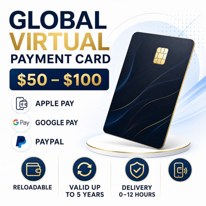 Virtual Payment Card $50–$100 | Apple Pay | Google Pay | PayPal | Reloadable | 5 Year - Screenshot 1
