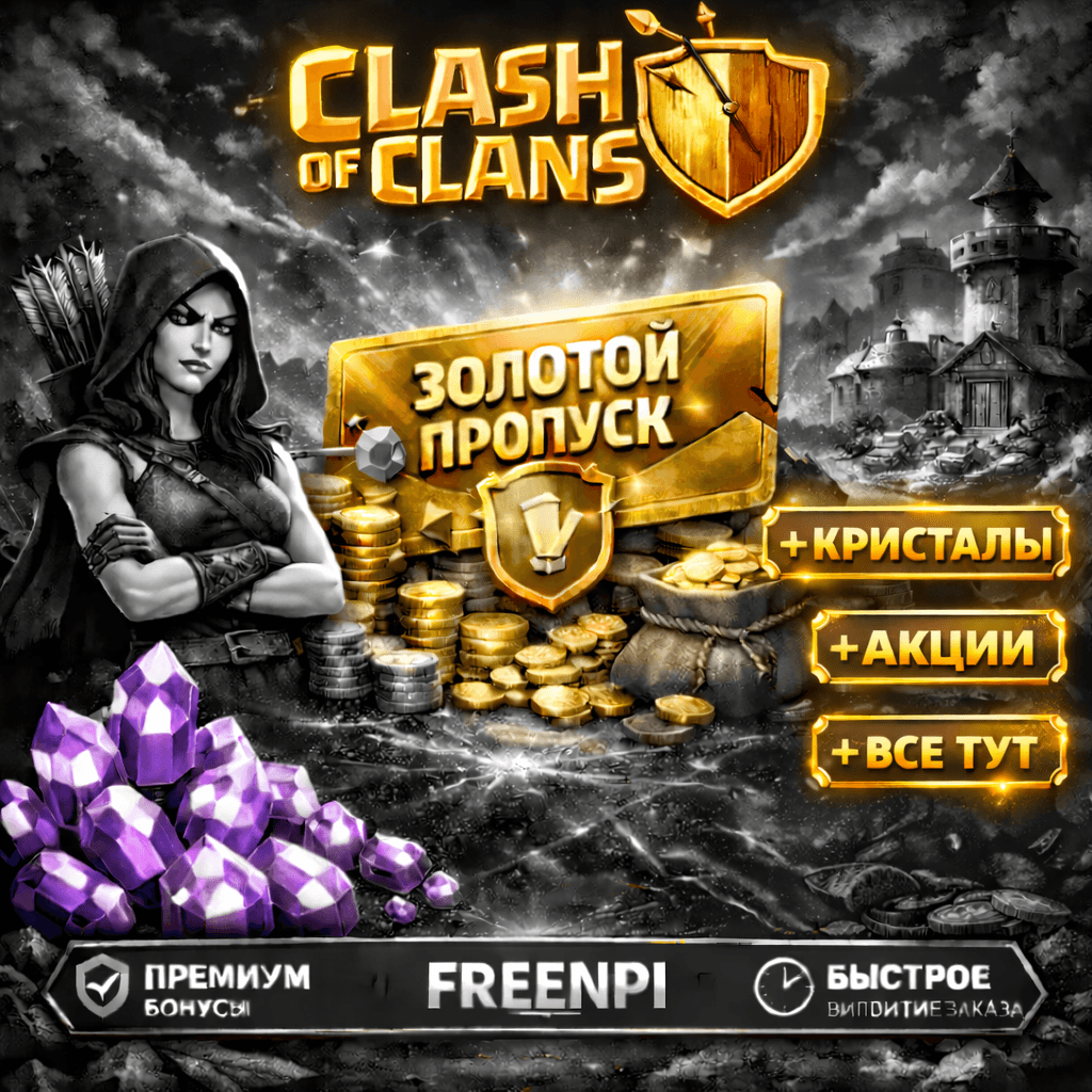 💖Clash of Clans🍀GOLD PASS💖АКЦИИ🍀GEMS💖 - Screenshot 1
