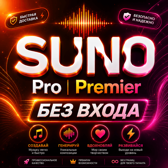 NO LOGIN — SUNO AI — PRO/PREMIER — 1 - 12 MONTH — FAST DELIVERY - Screenshot 1
