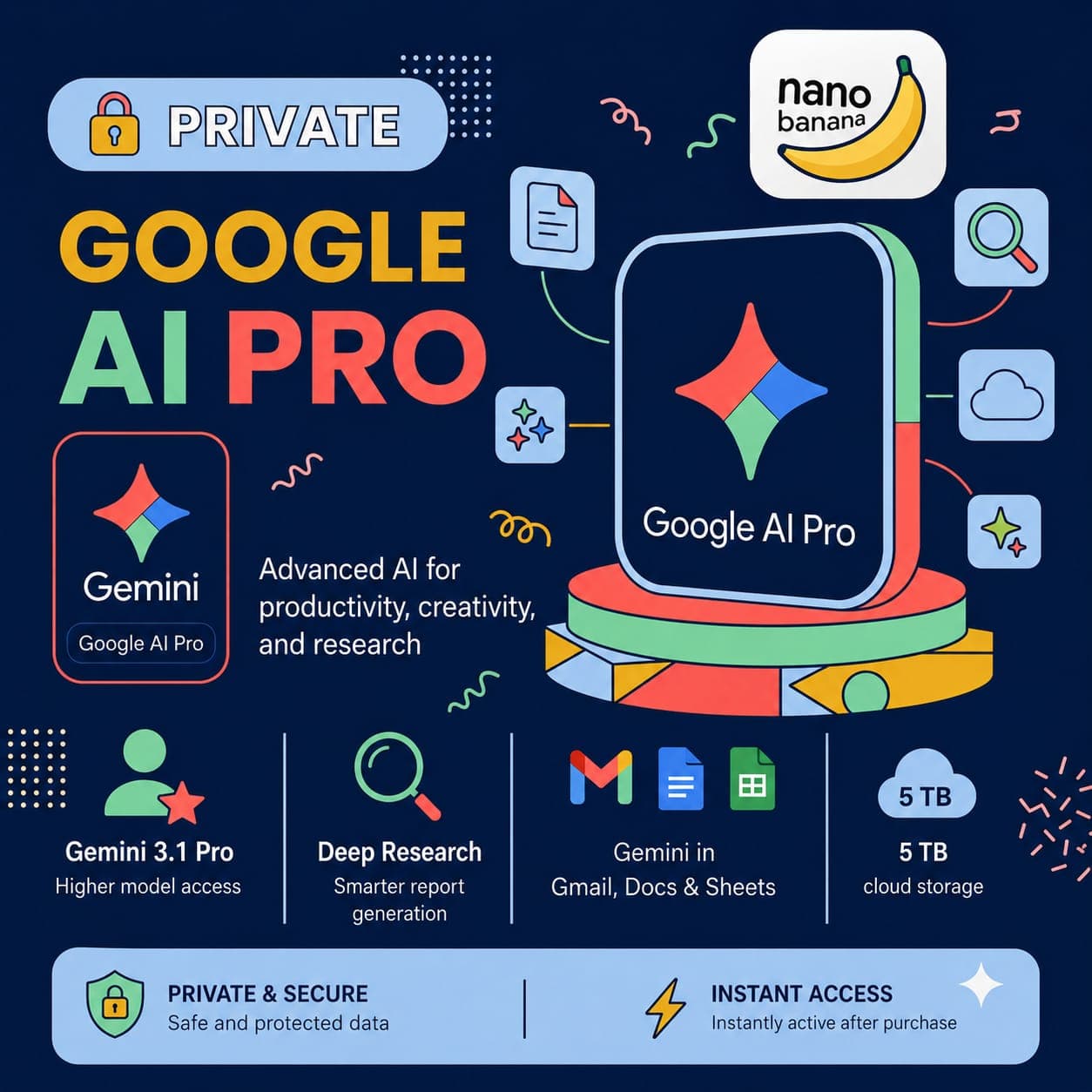 Google AI Pro – 06 Months Access | Instant Activation on Your Personal Gmail - Screenshot 1