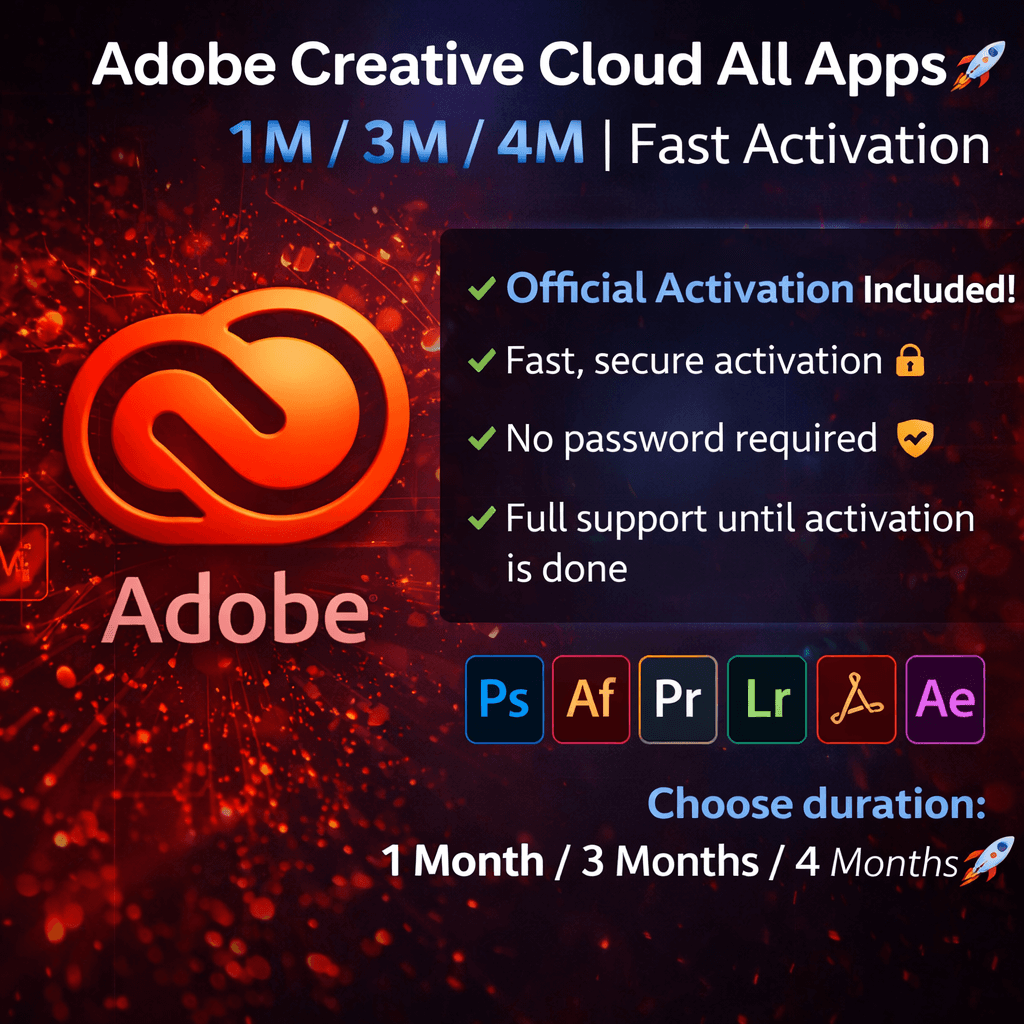 Adobe Creative Cloud Все приложения |1 месяца | Бы - Screenshot 1