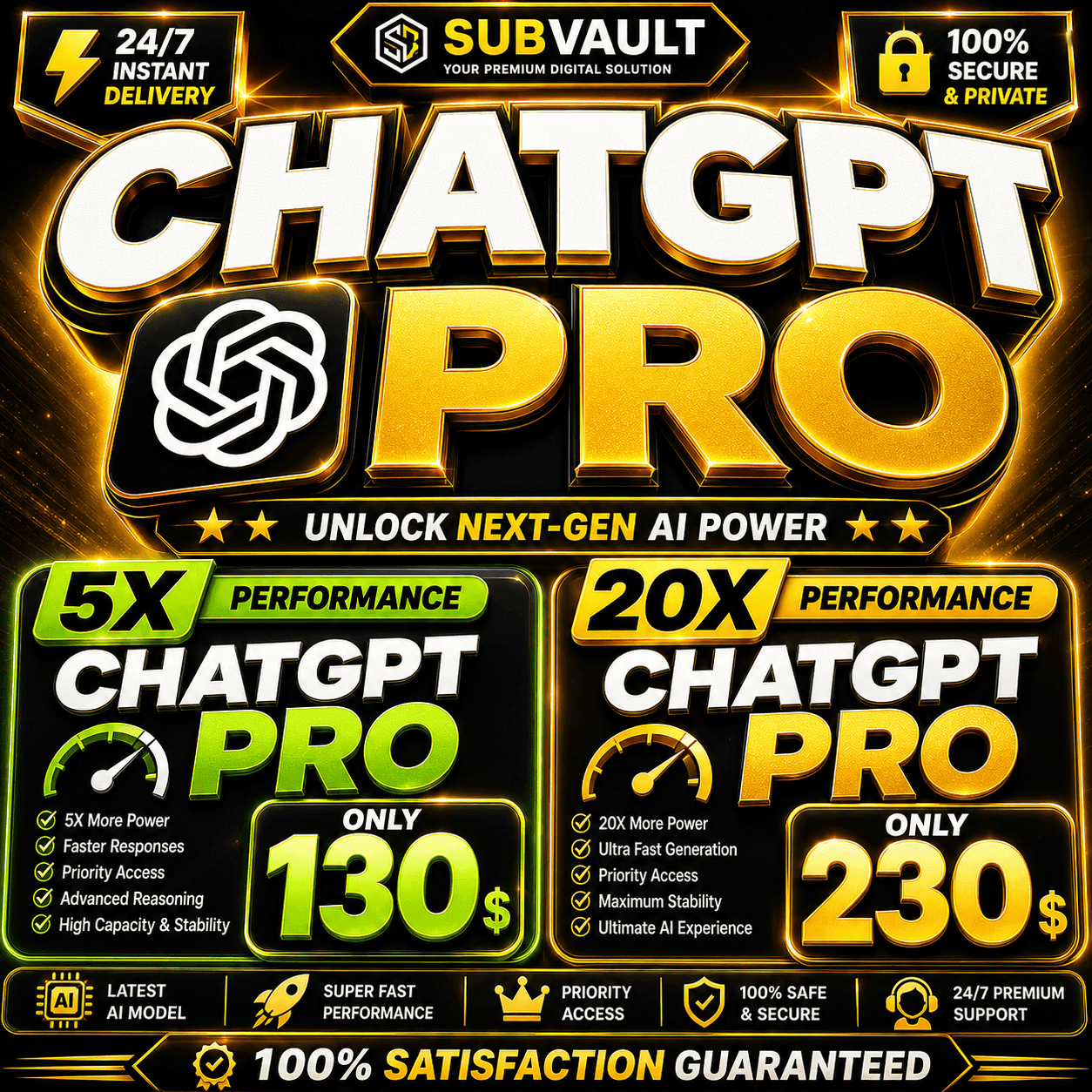 [24/7 АВТО] CHATGPT PRO 5X / 20X | ПОЛНАЯ ГАРАНТИЯ | 1 МЕСЯЦ | АКТИВАЦИЯ / ПРОДЛЕНИЕ - Screenshot 1