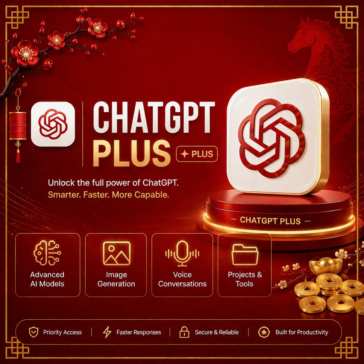ChatGPT Plus - 1 Month ( Full codex) | Private Account | warranty - Screenshot 1