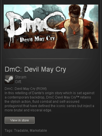 DmC: Devil May Cry - STEAM Gift - Region Free / GLOBAL - Screenshot 1