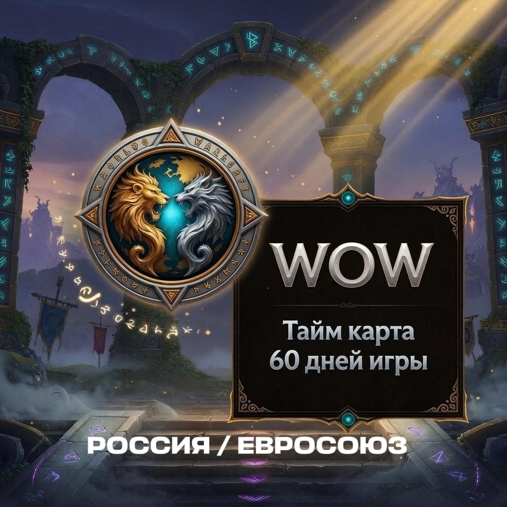 ⌛ Таймкарта World of Warcraft 60 дней - RU/EU - Screenshot 1