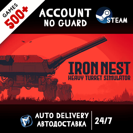 IRON NEST: Heavy Turret Simulator + 500 ИГР STEAM АККАУНТ - Screenshot 1