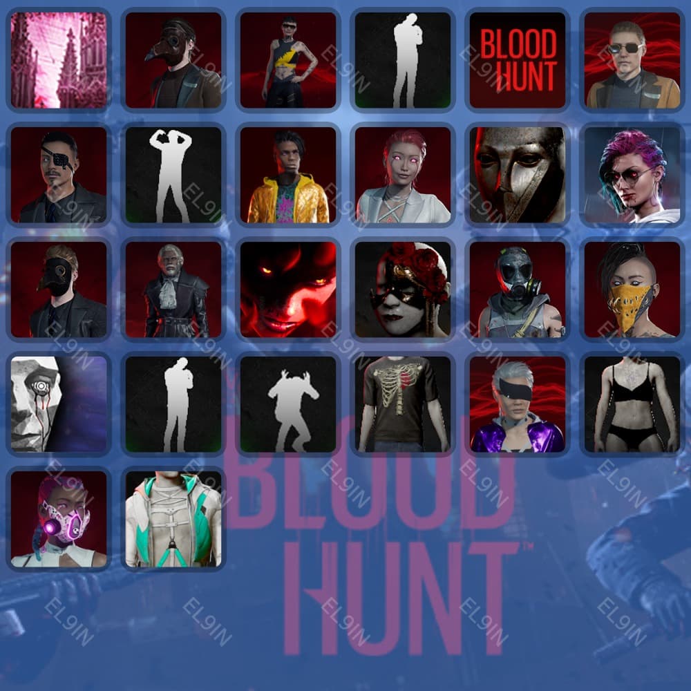 ✨Vampire: The Masquerade - Bloodhunt⚡Твич Дропсы⚡26 предметов + 🎁 - Screenshot 1