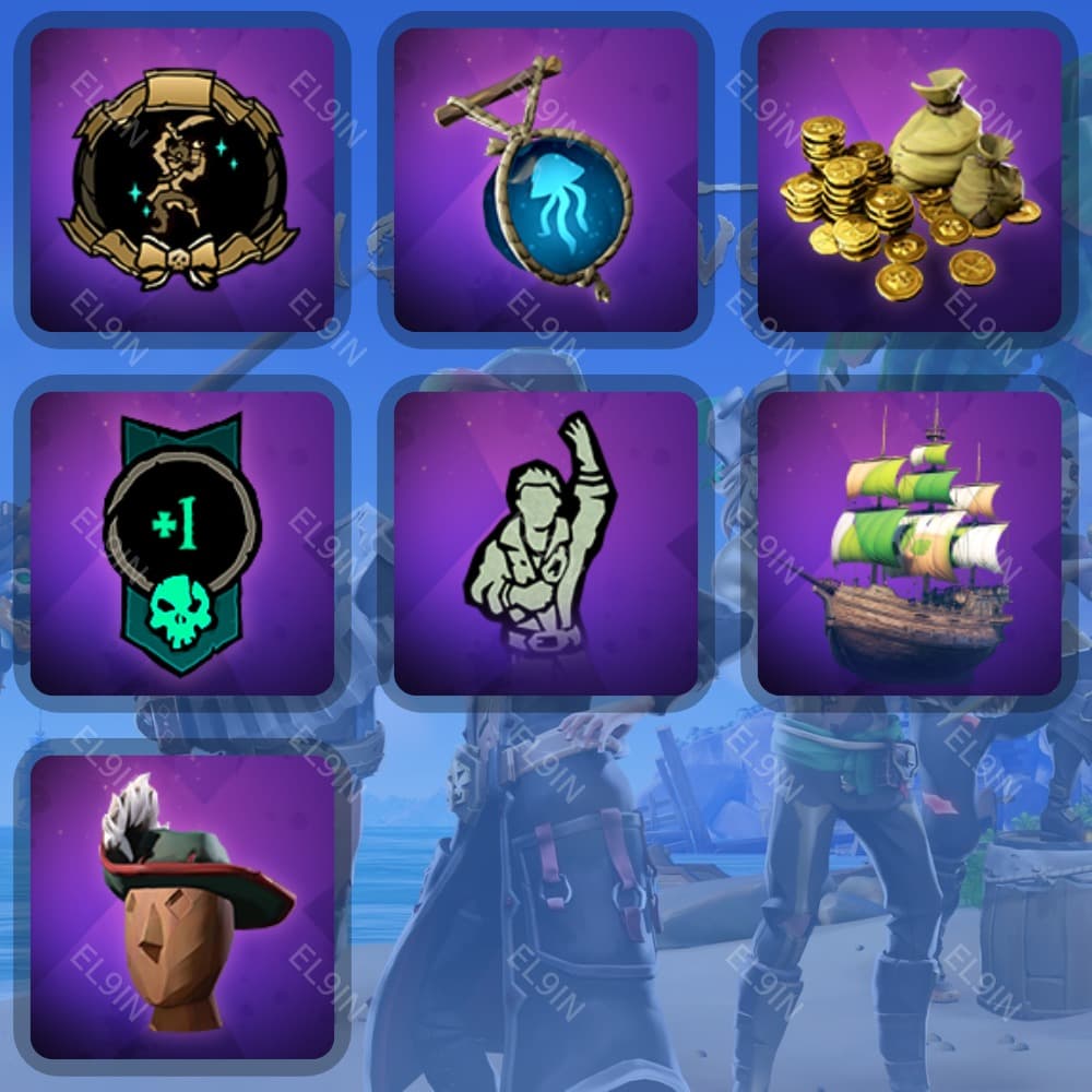 🎯Sea of Thieves🧨Твич Дропсы📈7 предметов + 🎁 - Screenshot 1